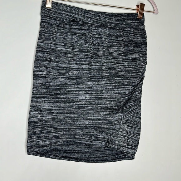 Gray Textured Skirt - Picture 1 of 7